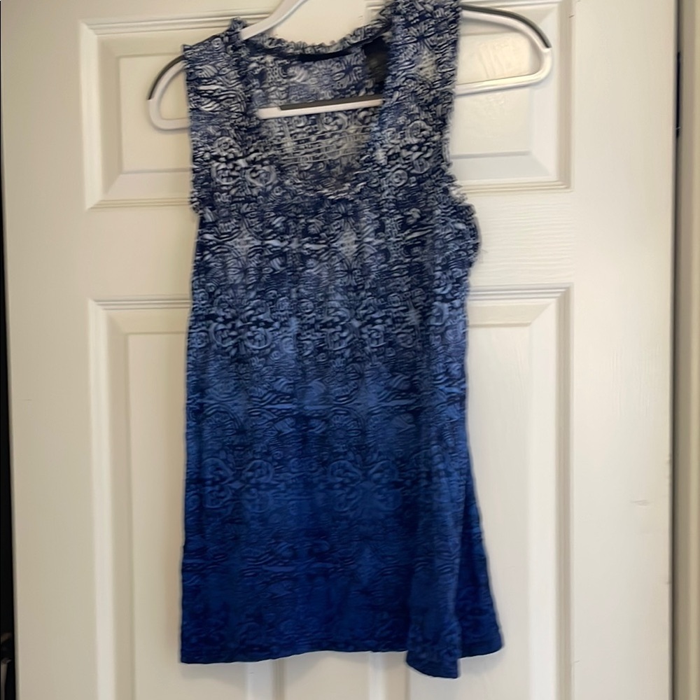 Blue Ombre Sleeveless Top